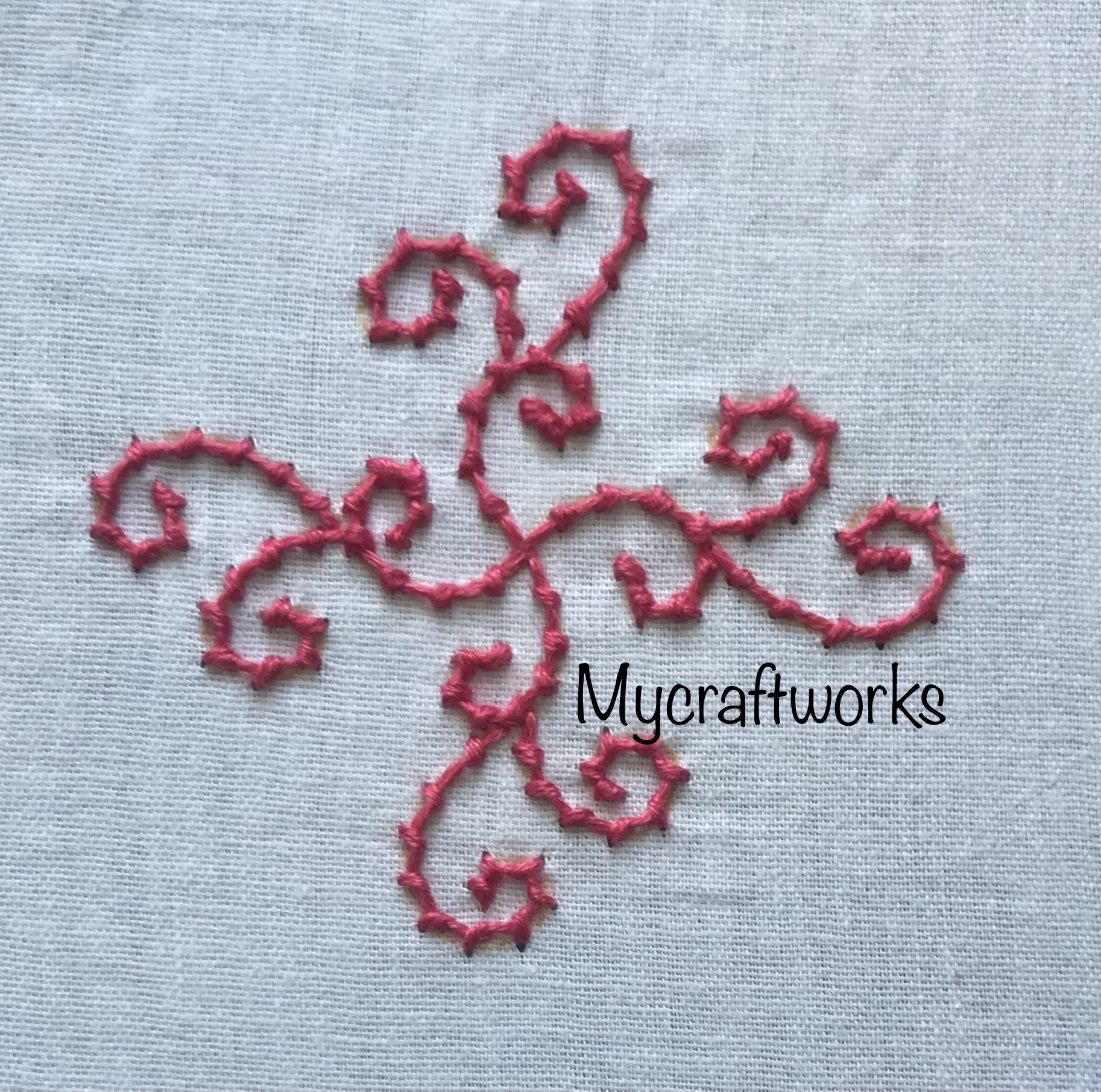 MY CRAFT WORKS Embroidery Design Coral Stitch
