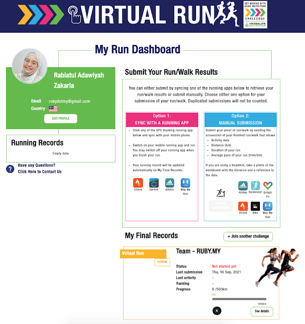 Herbalife Nutrition Virtual Run 2021