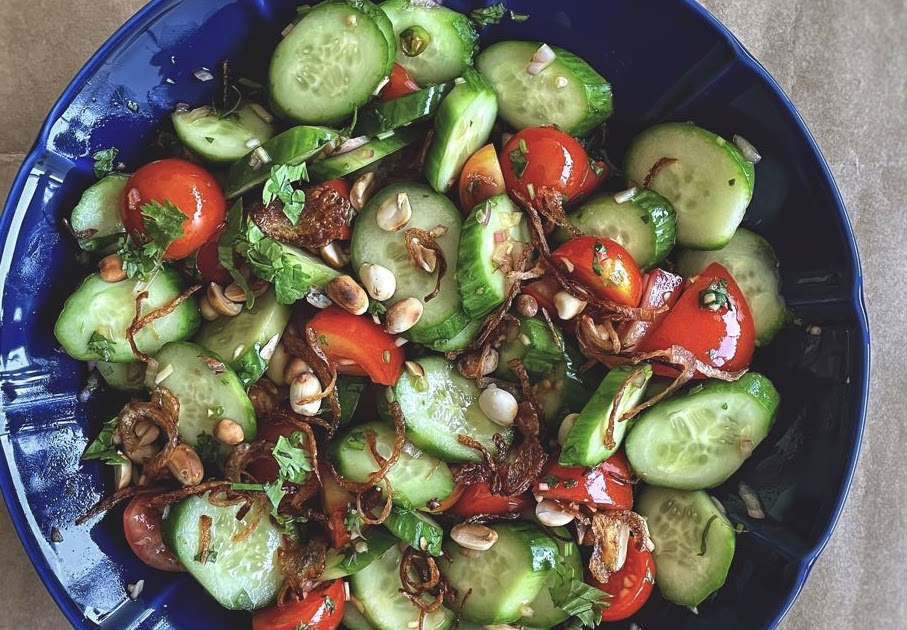 Sweet and Spicy Cucumber Salad