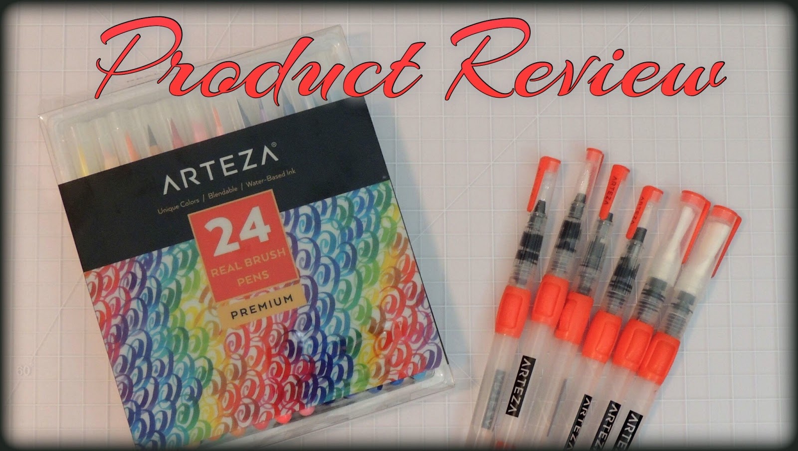  ARTEZA Real Brush Pens, 24 Watercolor Markers for