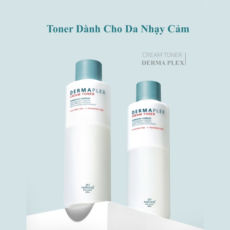 So’Natural Toner dưỡng ẩm Cream Toner Derma Plex 260ml