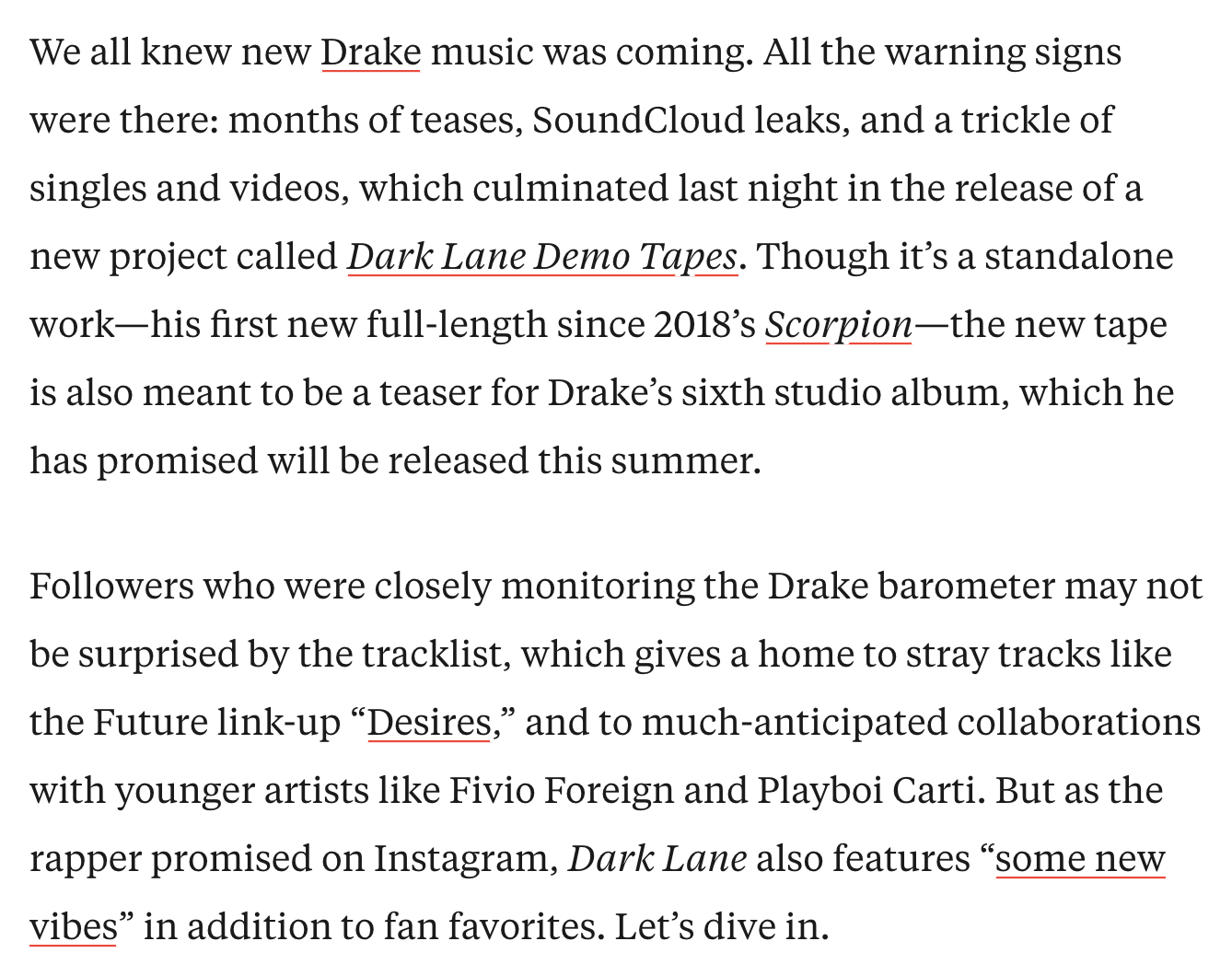 Drake's new mixtape Dark Lane Demo Tapes released May 1, 2020 | & his ...