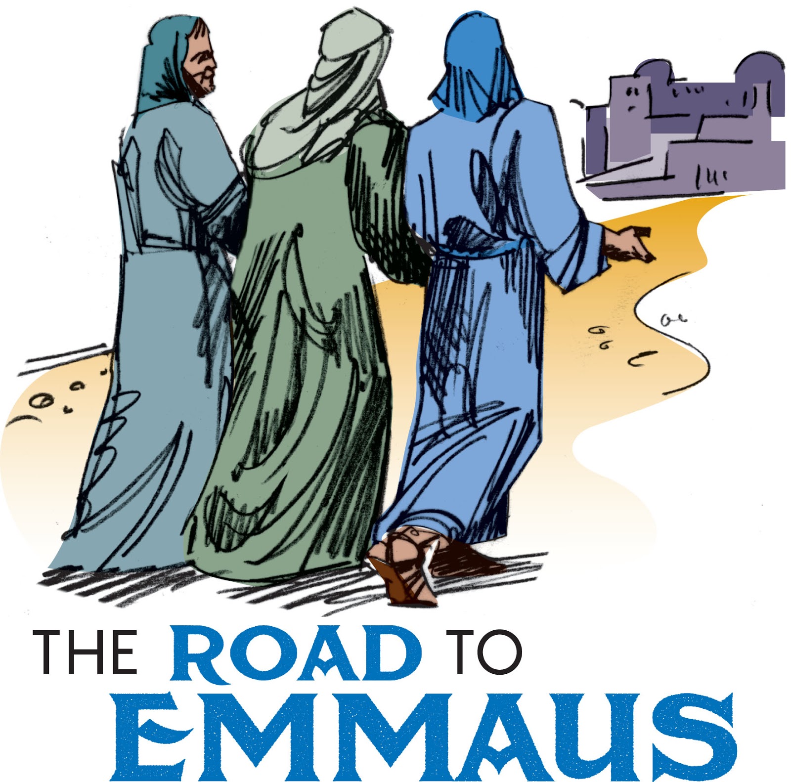 Road To Emmaus Clip Art | Images and Photos finder