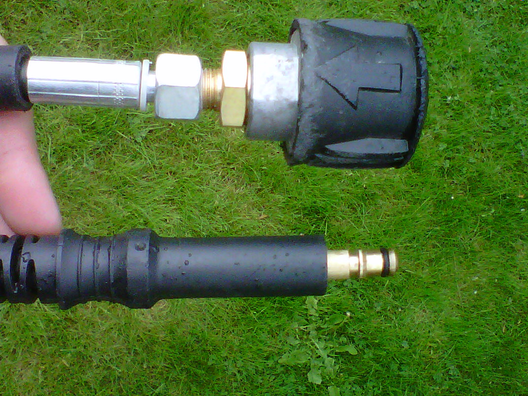 Rust&Suds Convert 22mm outlet pressure washer to Karcher Quick Connect