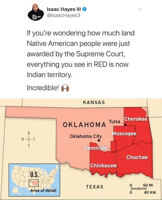 White Wolf US Supreme Court rules half of Oklahoma is Native American