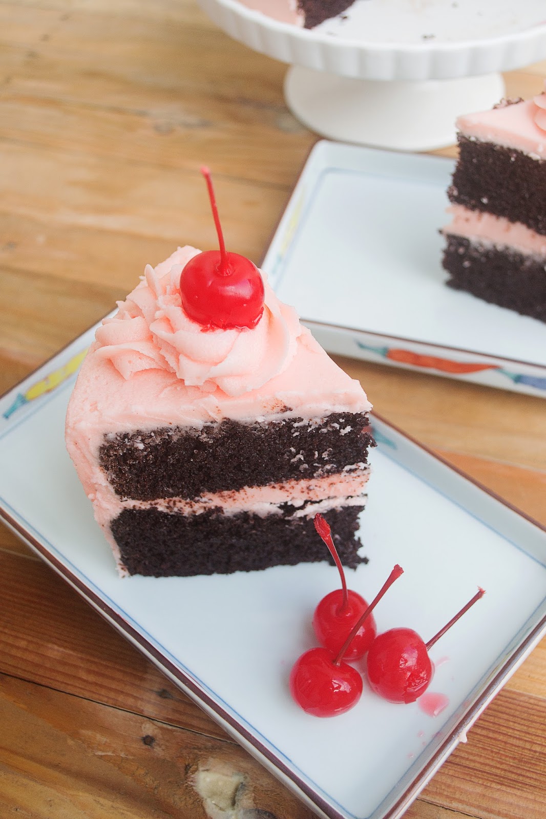 Frost & Serve Chocolate Cherry Cake Cherry Buttercream Recipe