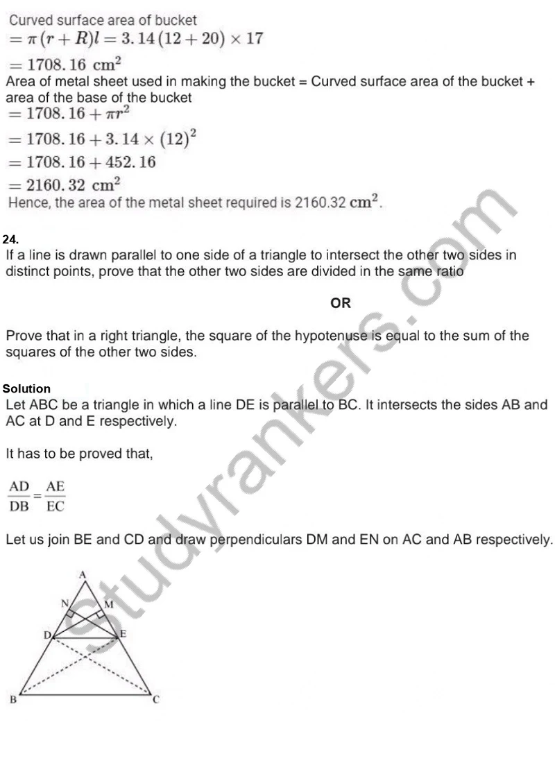 Previous Year Question Paper for CBSE Class 10 Maths 2019 Part 22