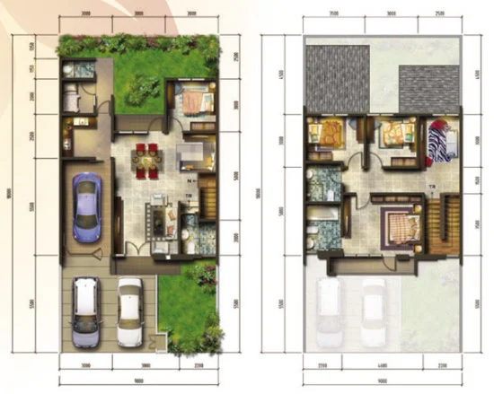 16 Denah rumah minimalis ukuran 9x18 meter 5 kamar tidur 2 lantai 16 Denah rumah minimalis ukuran 9x18 meter 5 kamar tidur 2 lantai