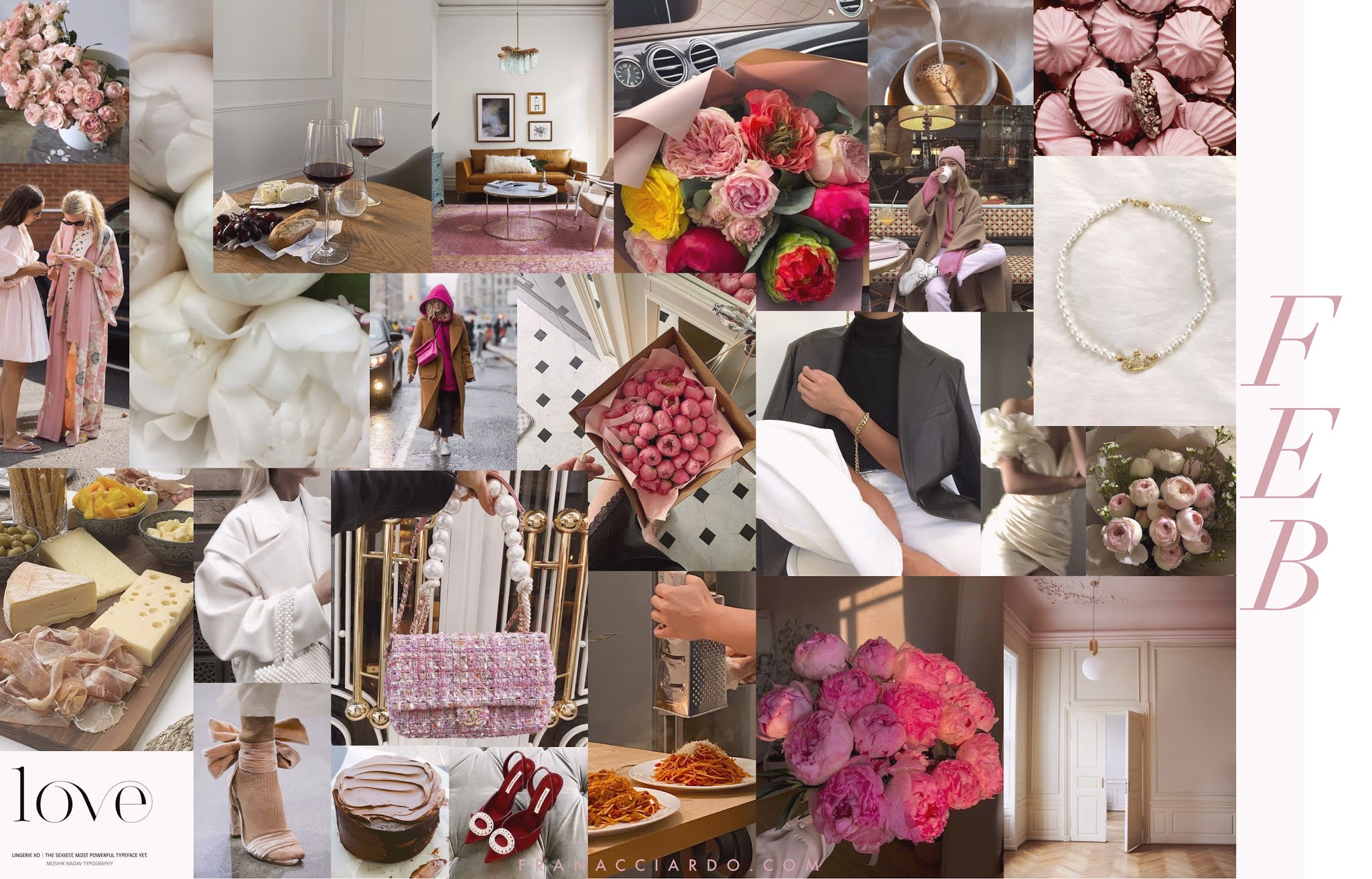 February Moodboard (Desktop Wallpaper!)