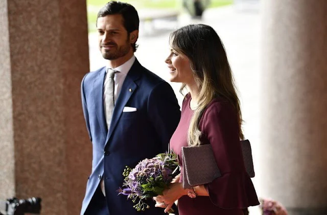 Crown Princess Victoria wore a new Iro maxi dress from By Malina, Princess Sofia wore a new henryke flounce dress from Hugo Boss