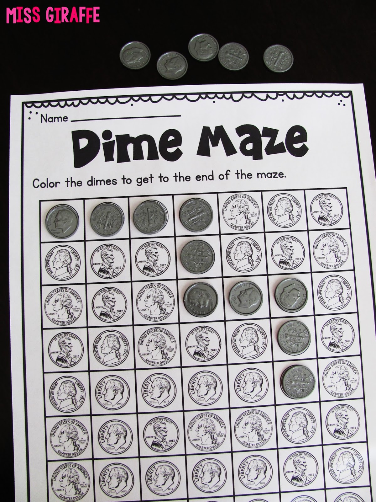 worksheet Coin Identification Worksheets miss giraffes class teaching money