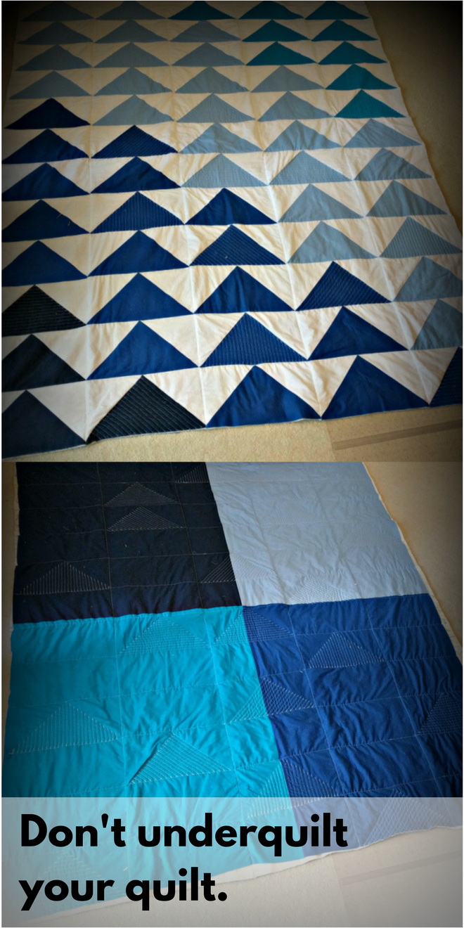Tip No. 5: Don't underquilt your quilt. Don't underquilt your quilt is one of many solid quilting tips for beginners.