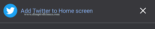 एड ट्विटर टू होम स्क्रीन
