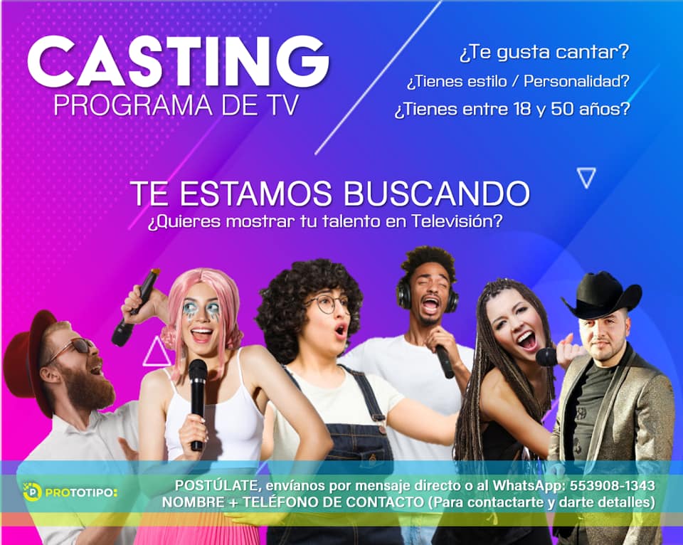 CASTING para PROGRAMA DE TV se buscan personas que se anime a CANTAR o