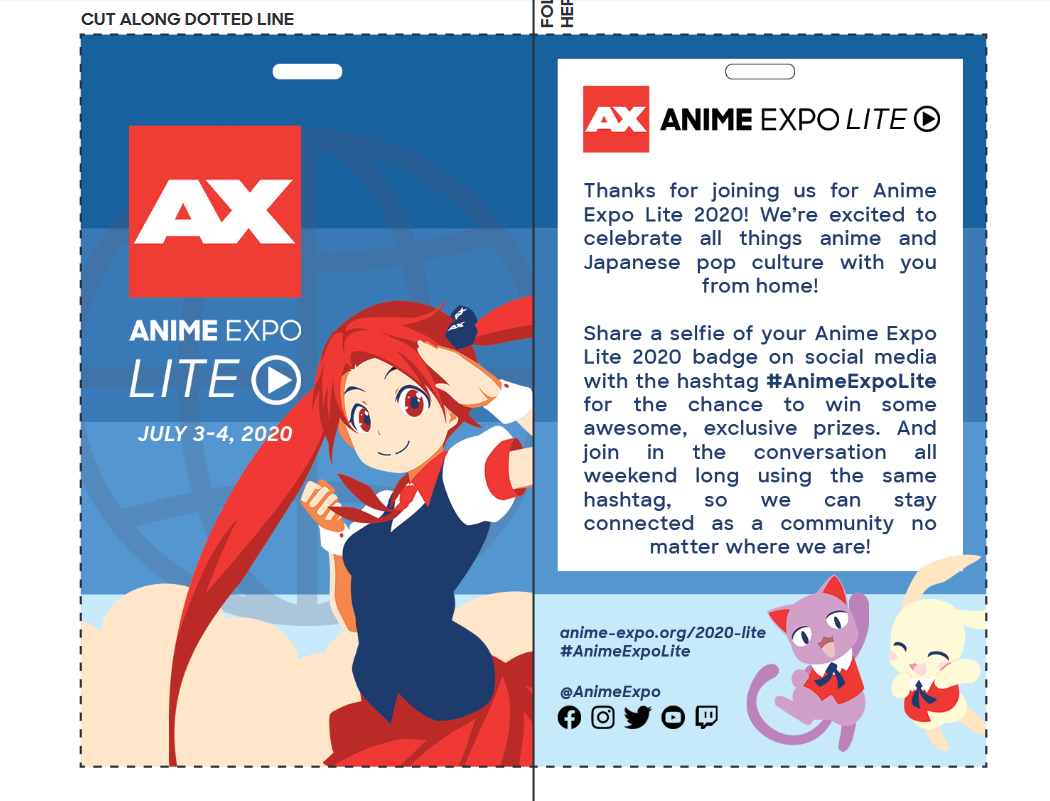 Anime Expo on Twitter REMINDER Get your badge before Monday to skip the  badge pickup line and have it mailed to you Buy now  httpstcowV8ioFYQCW httpstcodsB7mVEcSZ  Twitter