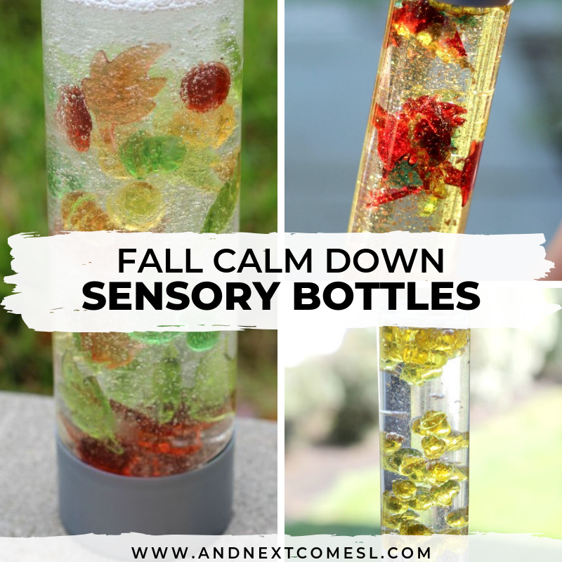 12+ Beautiful Fall Sensory Bottles That Are Calming for Kids And Next