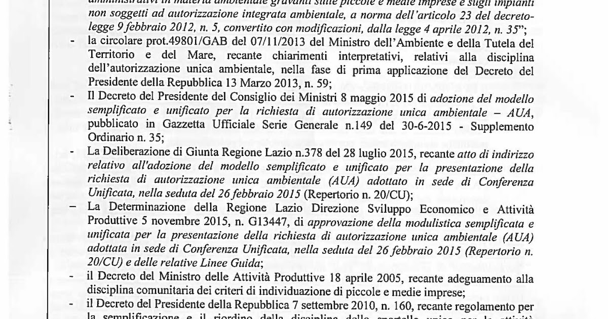 studio libralato provincia di Latina Atto di indirizzo per l