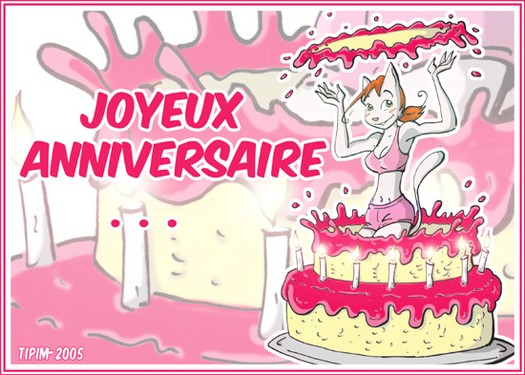 Joyeux Anniversaire - Carte 9 - Carte Anniversaire