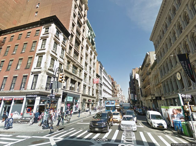 New York History Geschichte Broadway looking north from Broome