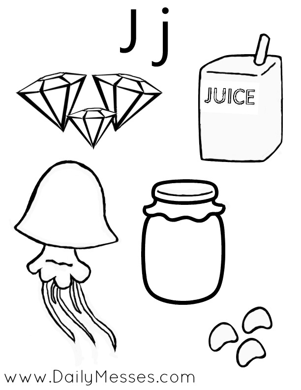 j is for jelly bean coloring pages - photo #25