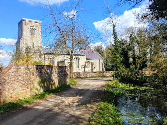 The lane to the Church of St Mary, Wallington