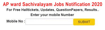 AP ward Sachivalayam Jobs 2020 Recruitment