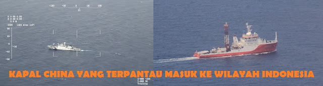 Kapal China yang terpantau Masuk ke Wilayah Indonesia