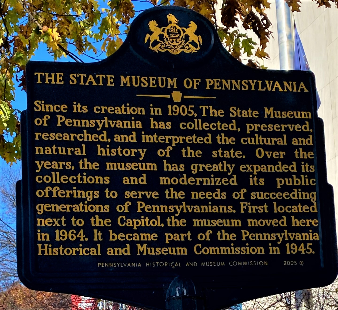 MarkerQuest The State Museum of Pennsylvania, Harrisburg, Dauphin County