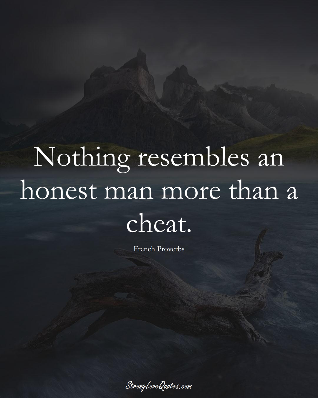 Nothing resembles an honest man more than a cheat. (French Sayings);  #EuropeanSayings