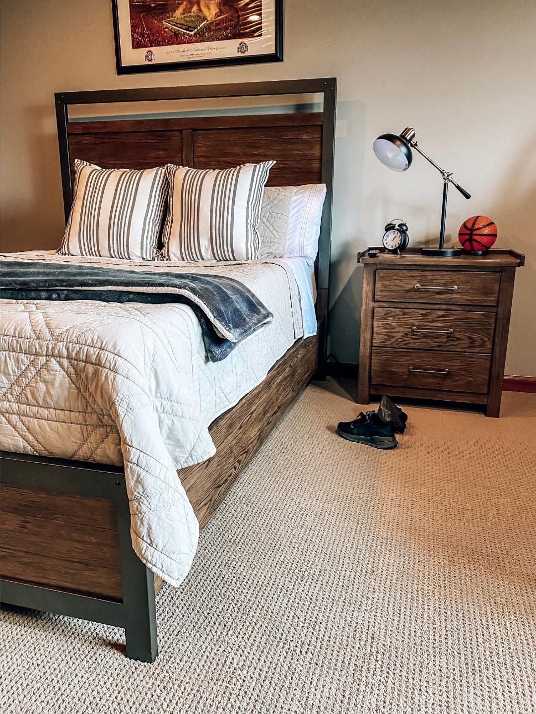 Two Peas in a Blog Teen boy bedroom reveal with Big Sandy Superstore