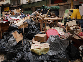 Pile of trash on Rua da Tercena