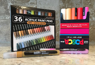 Acrylic Paint Markers by Uni-Posca, Tooli-Art, and Liquitex