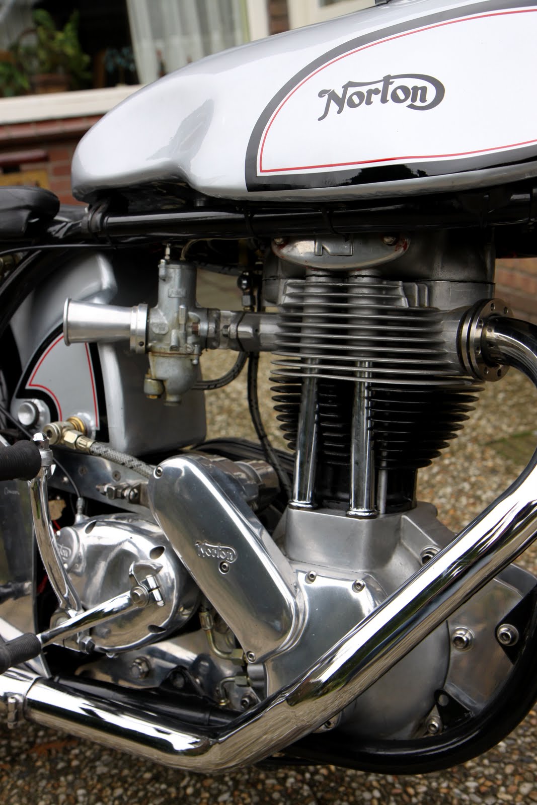 the Dutch Vintage Motorcycle Association Marcel's Norton Cafe Racer