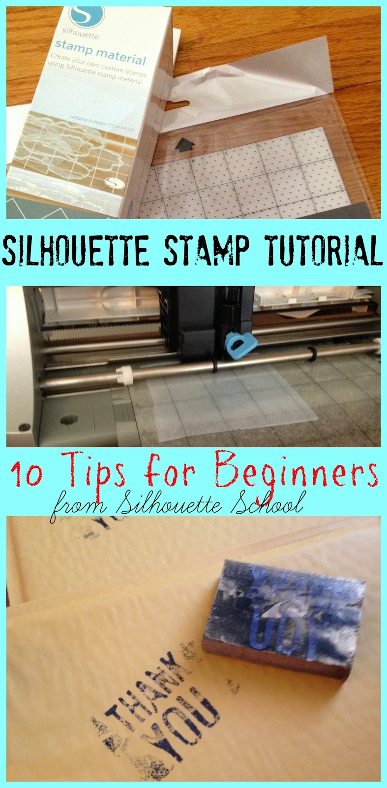 Silhouette, stamp, tutorial, beginners