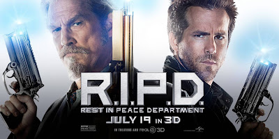 New R.I.P.D. Jeff Bridges Ryan Reynolds Banner Poster