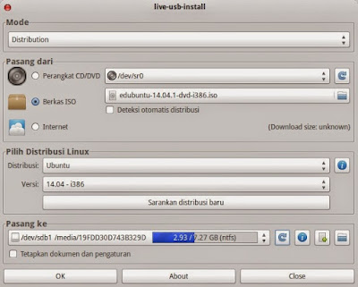 Cara Membuat USB Bootable di linux Ubuntu