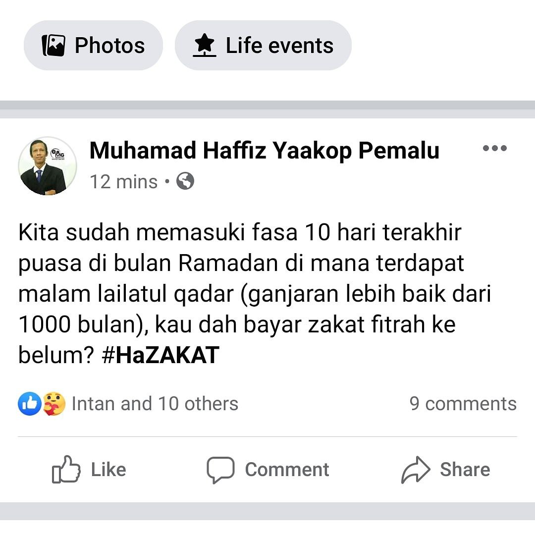 Bayar zakat fitrah secara online bagi tahun 2020 Negeri Sembilan akibat