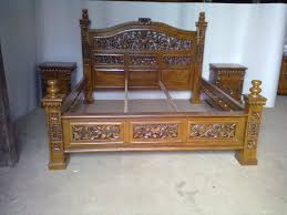 tempat tidur tempat tidur asli jepara yang berkualitas bahan kayu jati dengan harga murah
