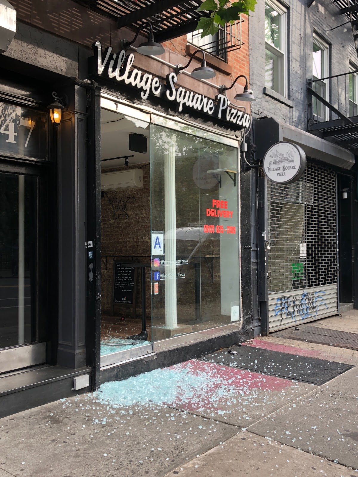 EV Grieve 2 breakins on Avenue A Village Square Pizza, Tompkins