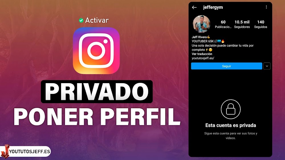 Poner Instagram PRIVADO
