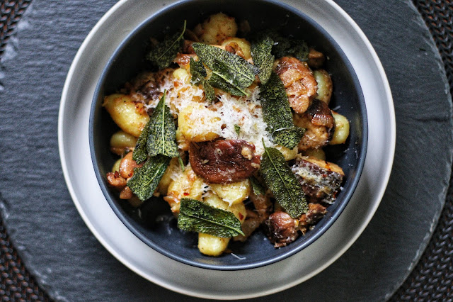 Shiitake and Crispy Sage Gnocchi