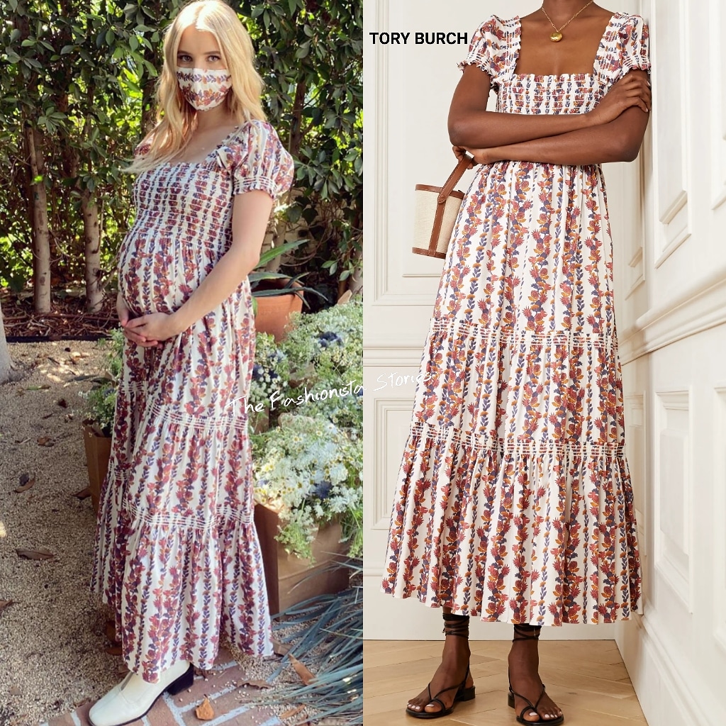 Instagram Style: Emma Roberts in Tory Burch at her Baby Shower