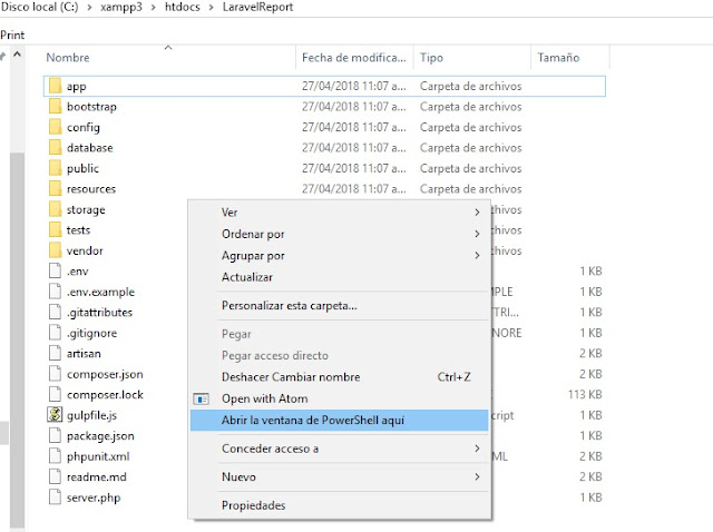 Reportes en Laravel Framework