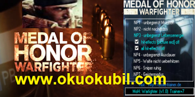 Medal of Honor Warfighter CAN + Cephane +7 Trainer Hilesi İndir 2020