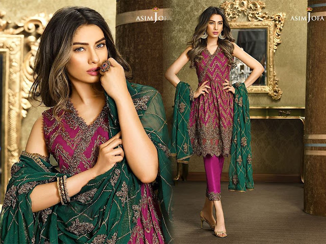 New Latest Luxuries with FULL Embroidery By Asim Jofa www.igvv.blogspot.com