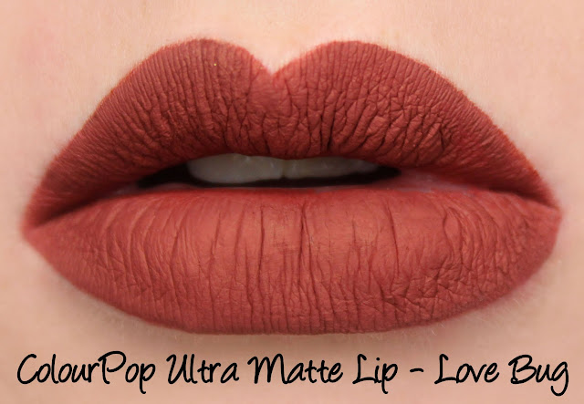 ColourPop Ultra Matte Lip - Love Bug Swatches & Review