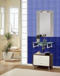 Decoracion Actual de moda: Baños en distintos tonos de Azul
