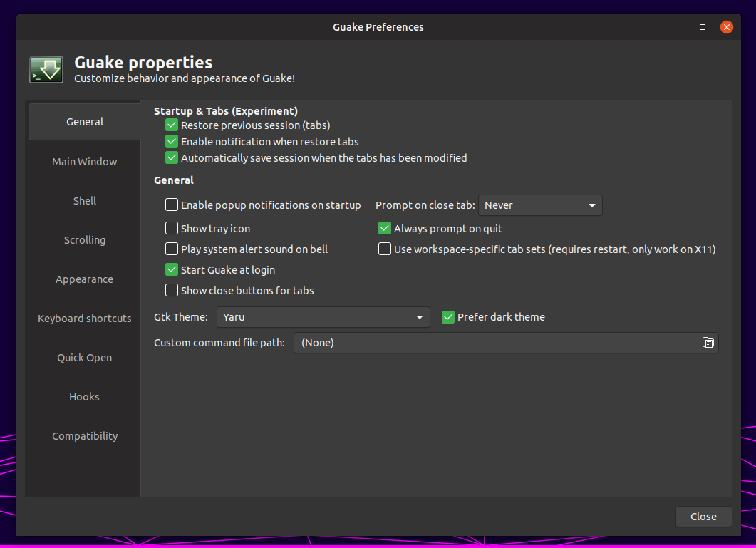 how to use guake terminal how to use guake terminal