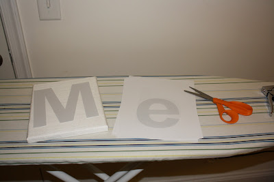 Button Letter Canvas - Great for nurseries or monogram artwork