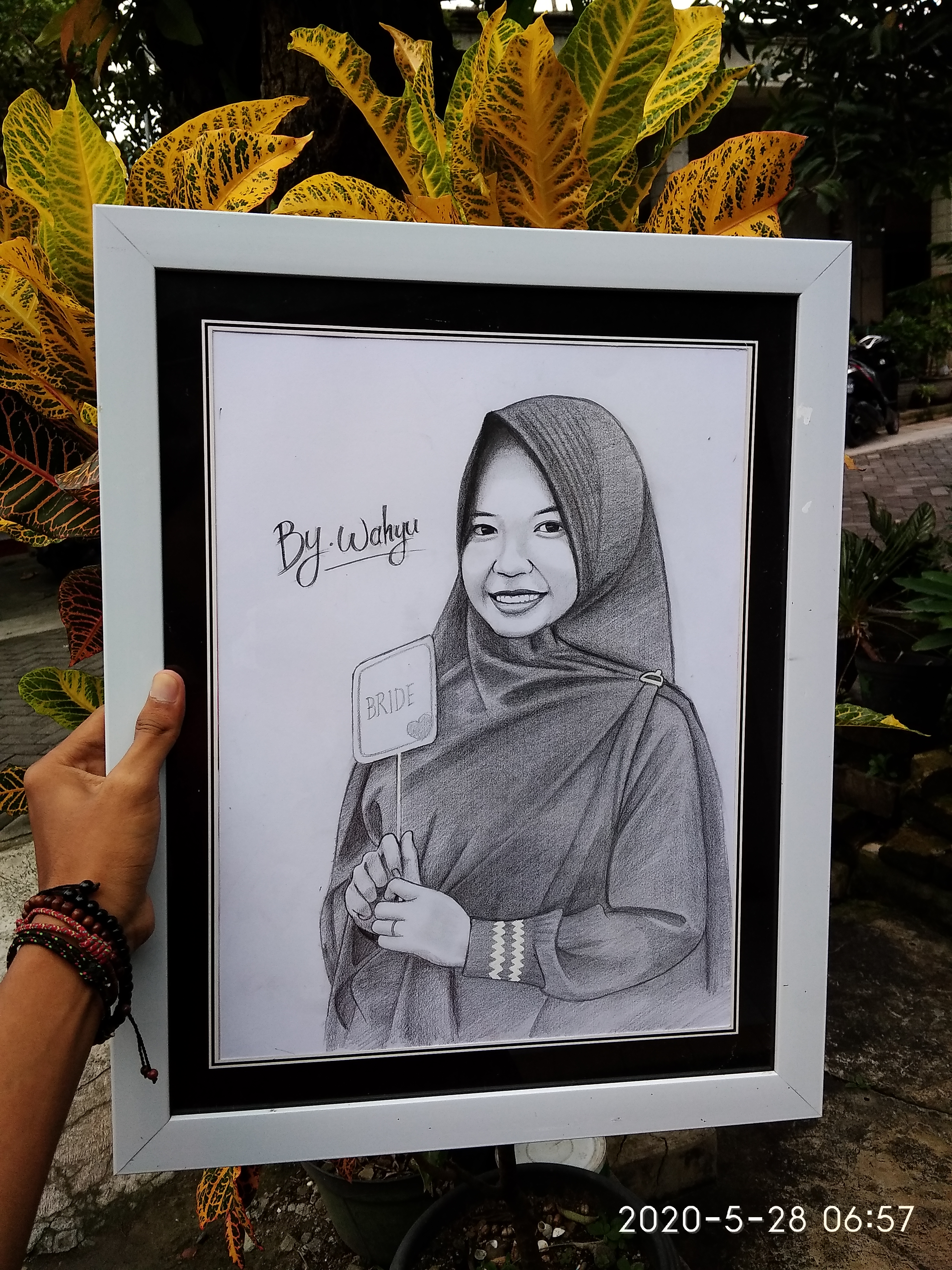 Gambar Sketsa  Wajah  Wanita  Berhijab Apock Design